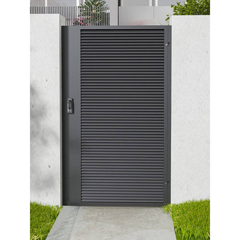 Main Swing Single Door Gate Supplier - OEM Customized Modern Simple Courtyard