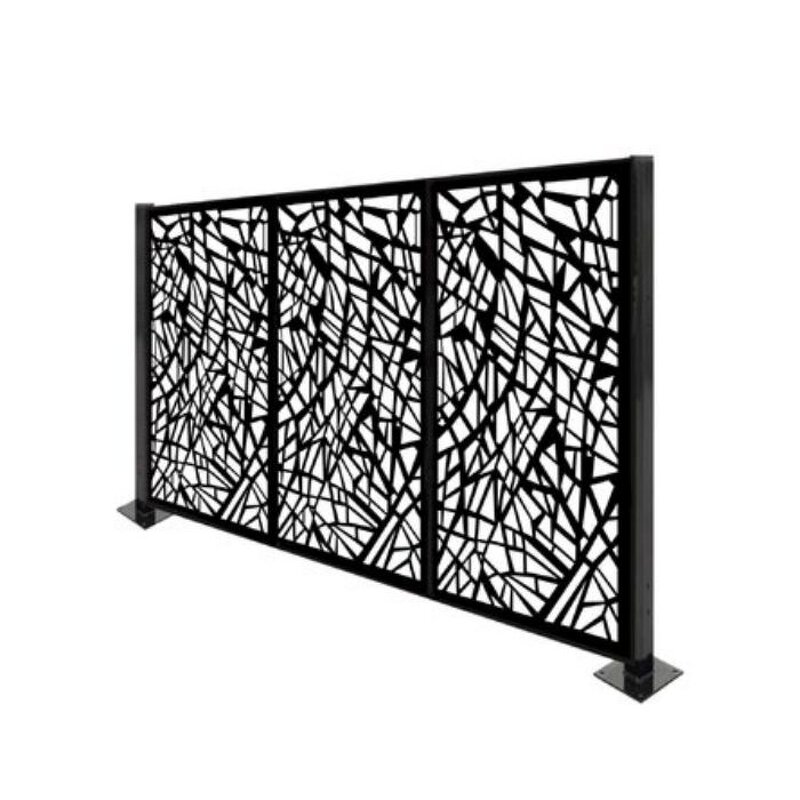 Decorative Laser Cut Metal Screen Factory - OEM Aluminum Privacy Screen Panel