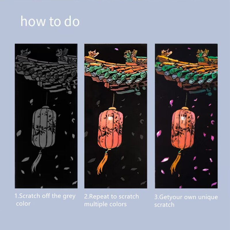 Scratch Art Note Factory - OEM Magic Rainbow Paper Drawing