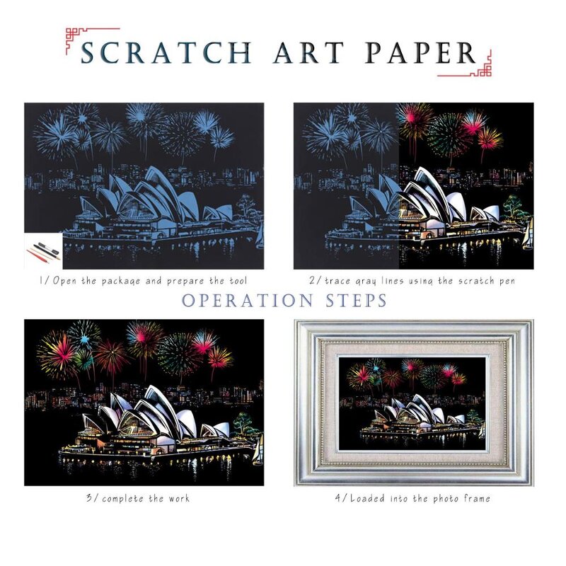 Large Scratch Art Paper Manufacturer - OEM Magic Rainbow Scraping Card