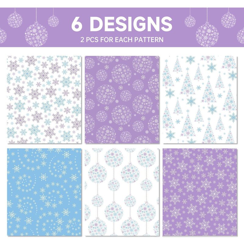 Tissue Paper Manufacturer - OEM 12 Sheet Snowflake Christmas Craft