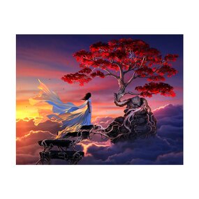 Oil Painting Canvas Factory - OEM Abstract Scenery Hand Painted