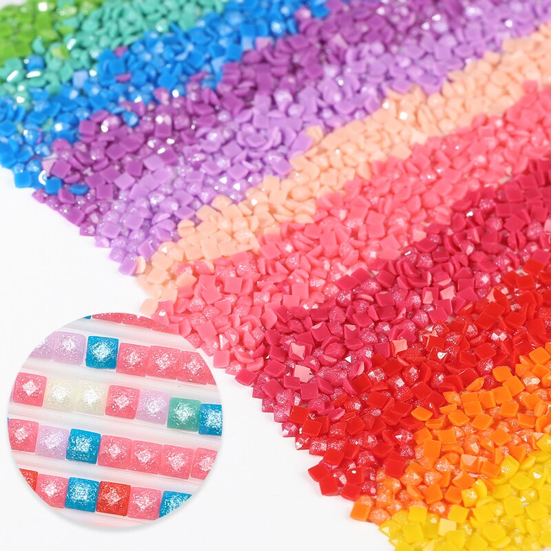 Fairy Dust Drills Factory - OEM DMC 447 Colors Square Resin