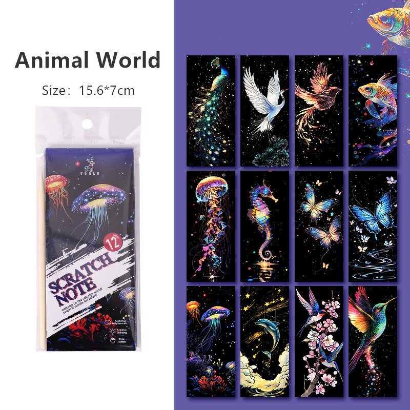 Scratch Art Note Factory - OEM Magic Rainbow Paper Drawing