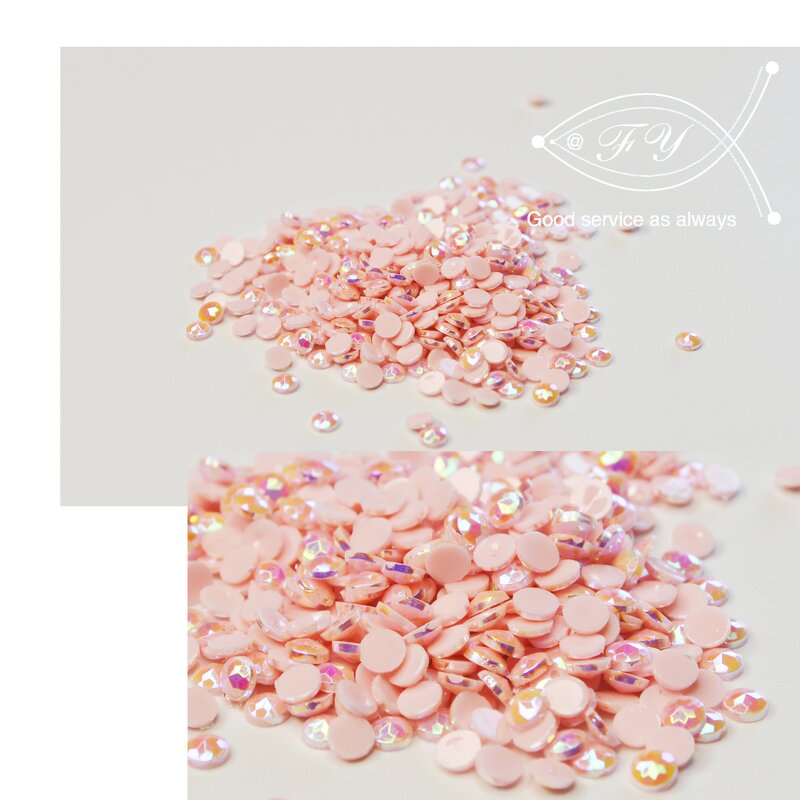 Rhinestones Beads Factory - OEM 1000pcs 20 Colors AB Square