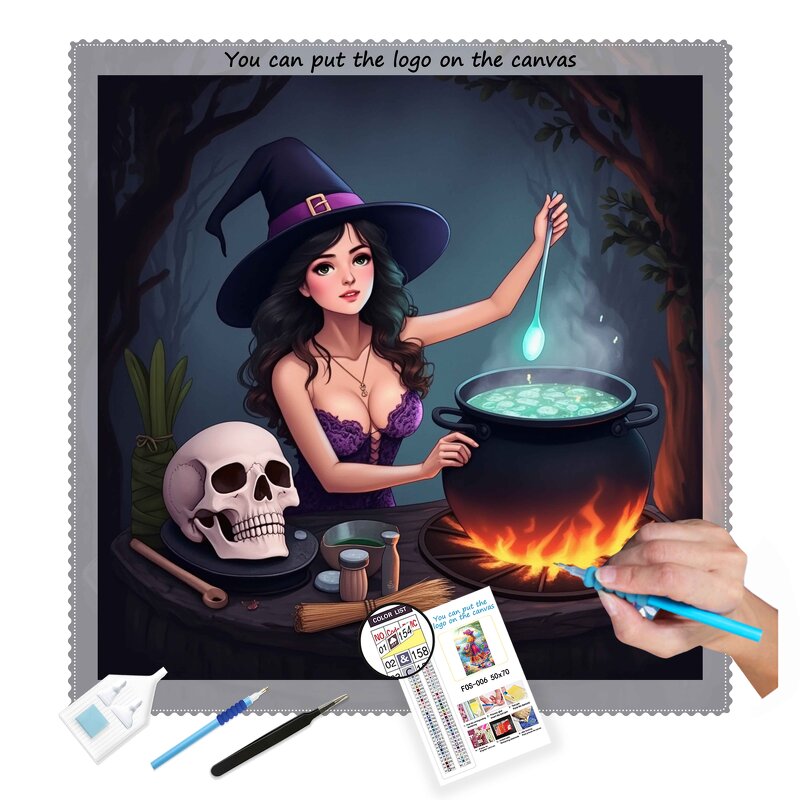 Diamond Painting Kit Manufacturer - OEM Best Selling Witch Design