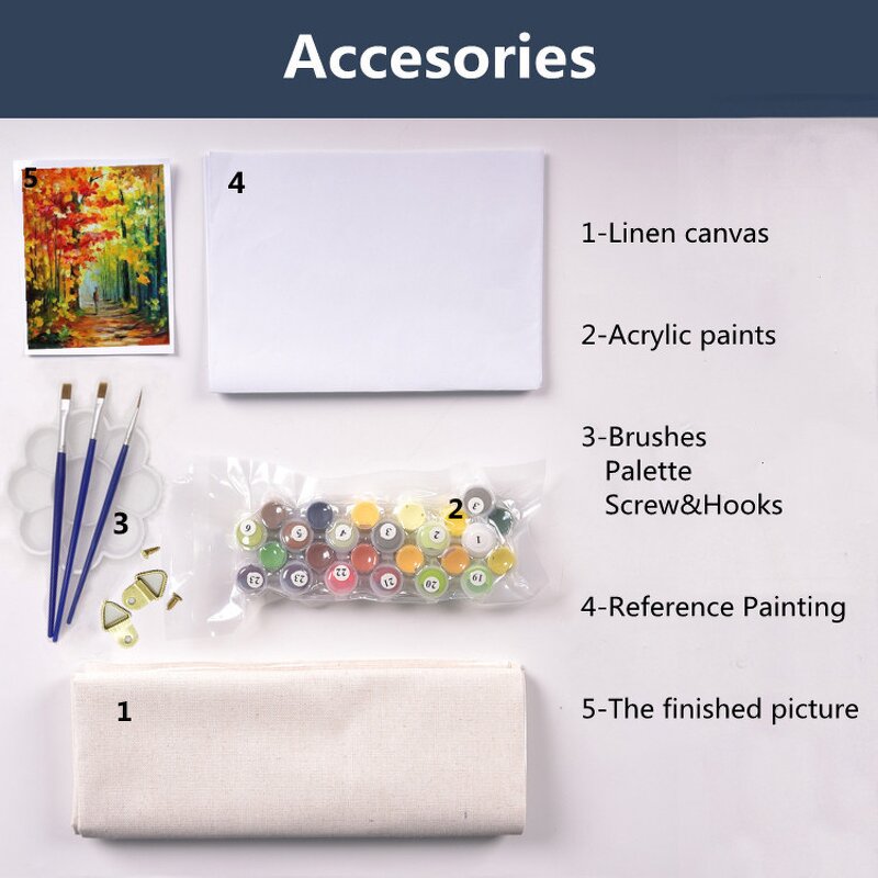 Paint by Number Kit Factory - OEM Custom Modern Wall Art Drop