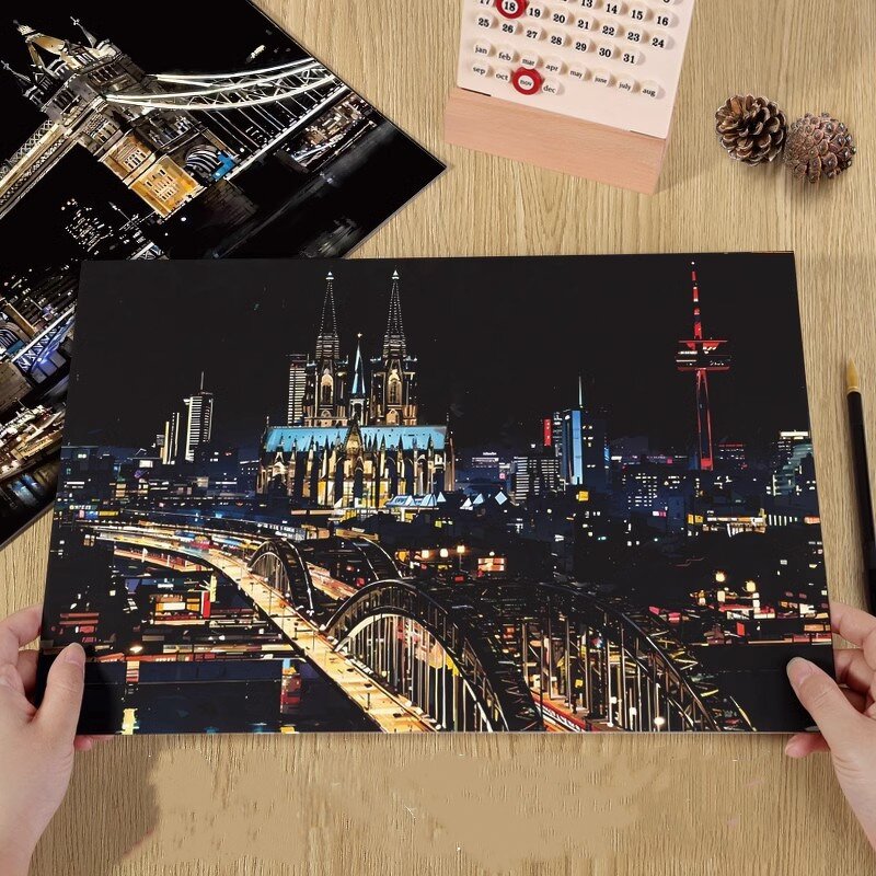 Scratch Art Paper Manufacturer - OEM Rainbow Scraping Magic Drawing