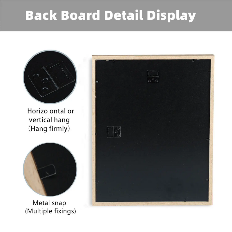 Wood Picture Frame Manufacturer - OEM Solid Wood A4 A3 Wall Mount