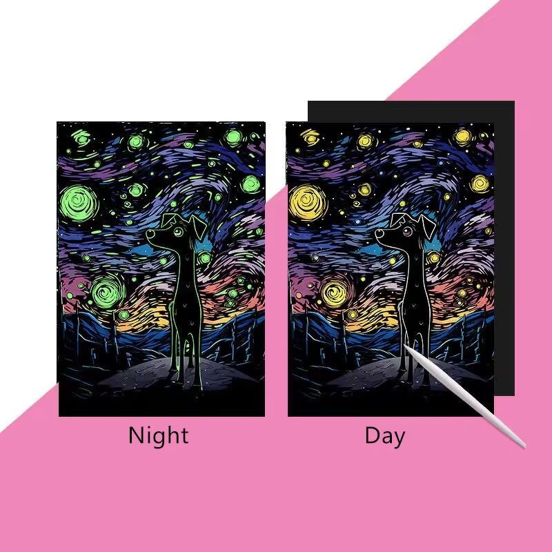 Luminous Scratch Painting Set Manufacturer - OEM DIY Glow in Dark