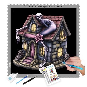 Diamond Painting Set Manufacturer - OEM Hot Selling Skull House DIY