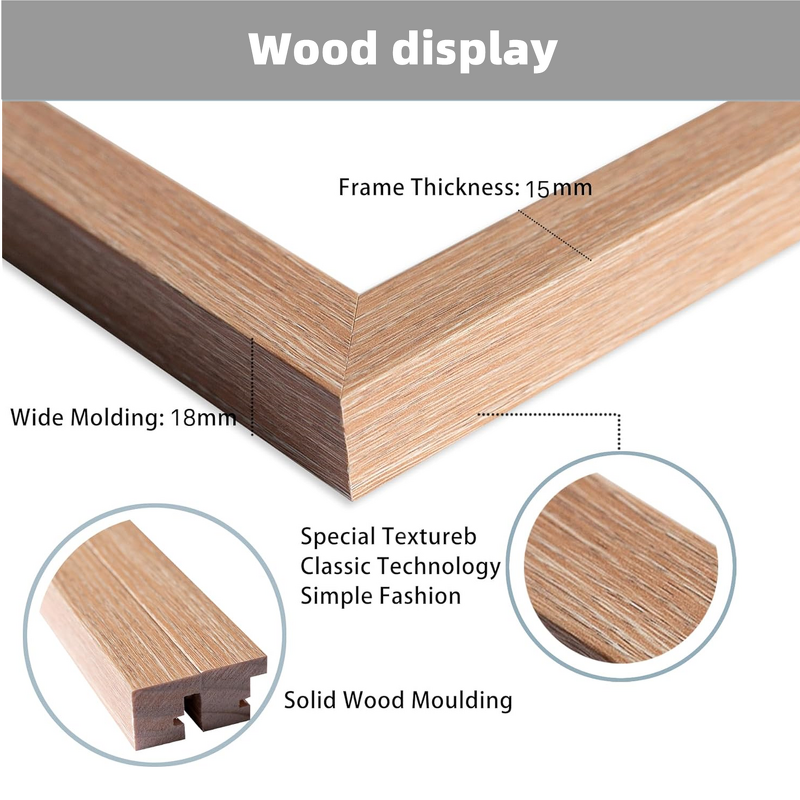 Wood Picture Frame Manufacturer - OEM A3 A4 Plexiglass Wall Mount
