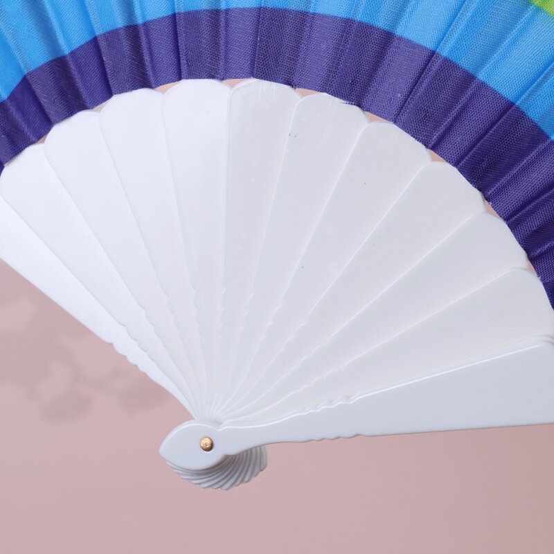 Plastic Hand Crank Fan Manufacturer - OEM Foldable Oriental Style Silk Fan