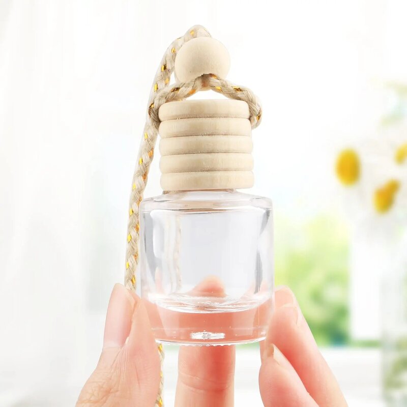 Glass Air Freshener Factory - OEM Clear 10ml Square Hanging Pendant Diffuser