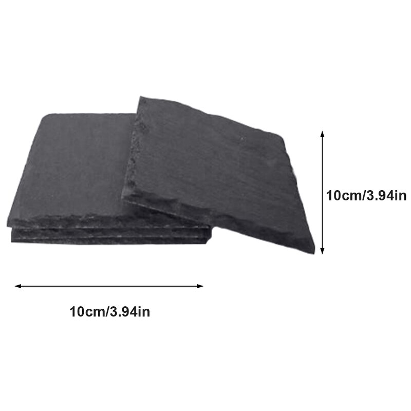 Slate Coasters Supplier - OEM Black Natural Rock Stone Whisky Coaster