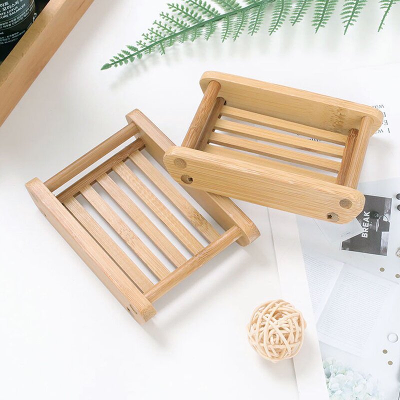 Bamboo Soap Dish Supplier - OEM Wooden Natural Soap Tray Holder Storage Box