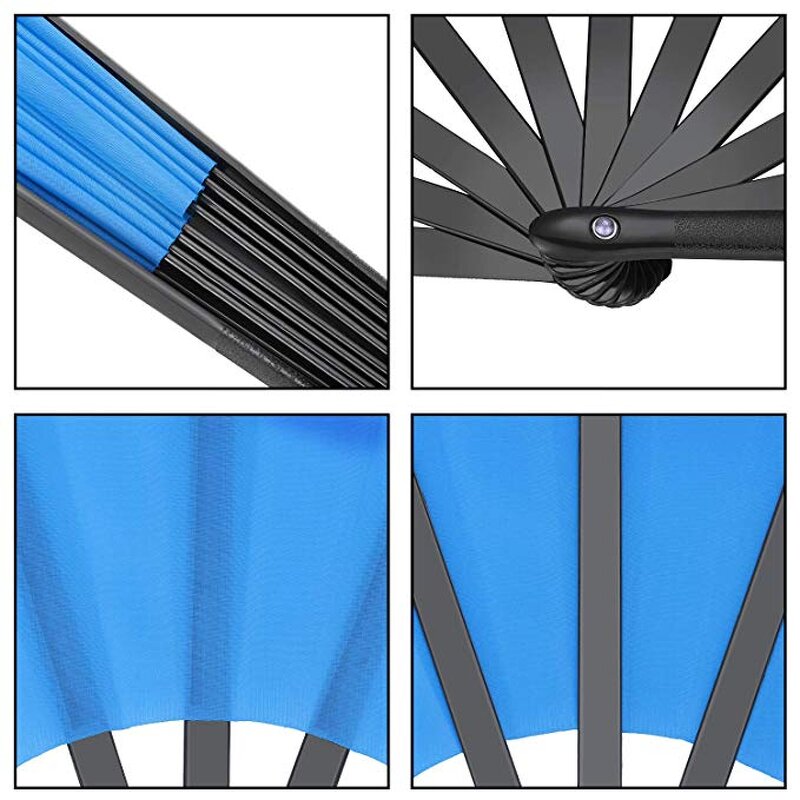 Bamboo Hand Fan Factory - OEM Custom Logo Printed 33cm Large Folding Fan