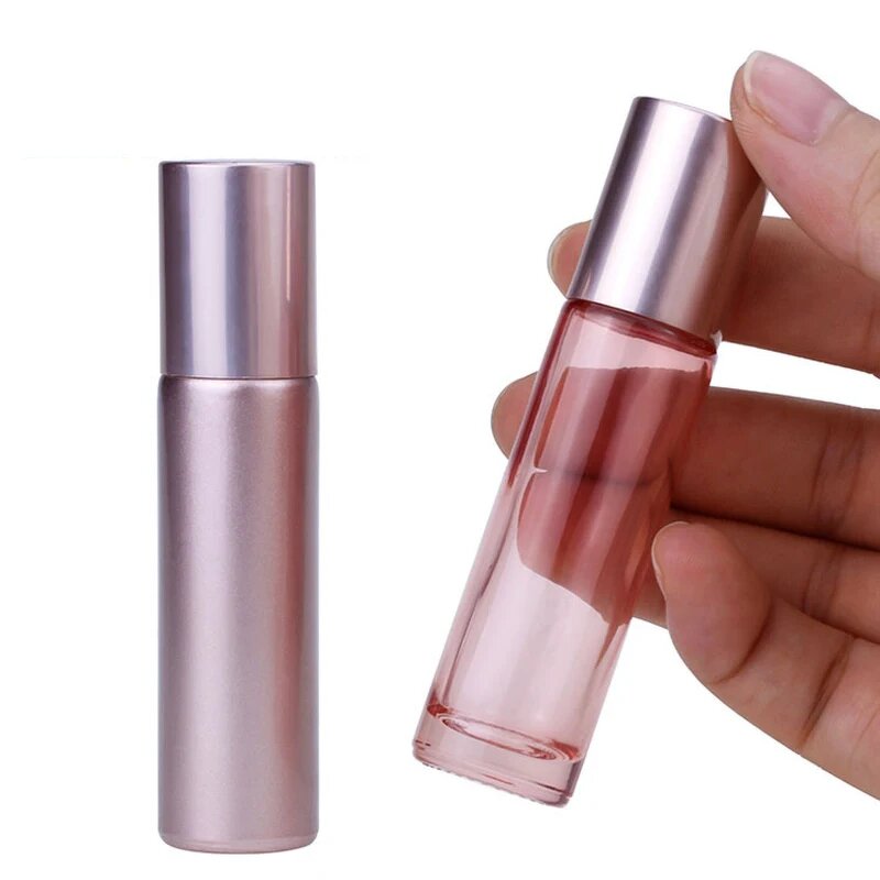 Roll on Bottle Factory - OEM 10ml Pink Thick Glass Essential Oil Roller