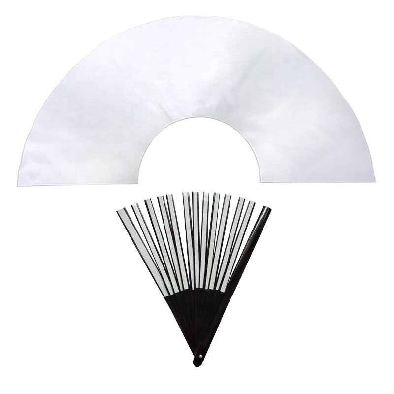 Sublimation Fan Blanks Factory - OEM Plastic Ribs Clack Hand Fan Material