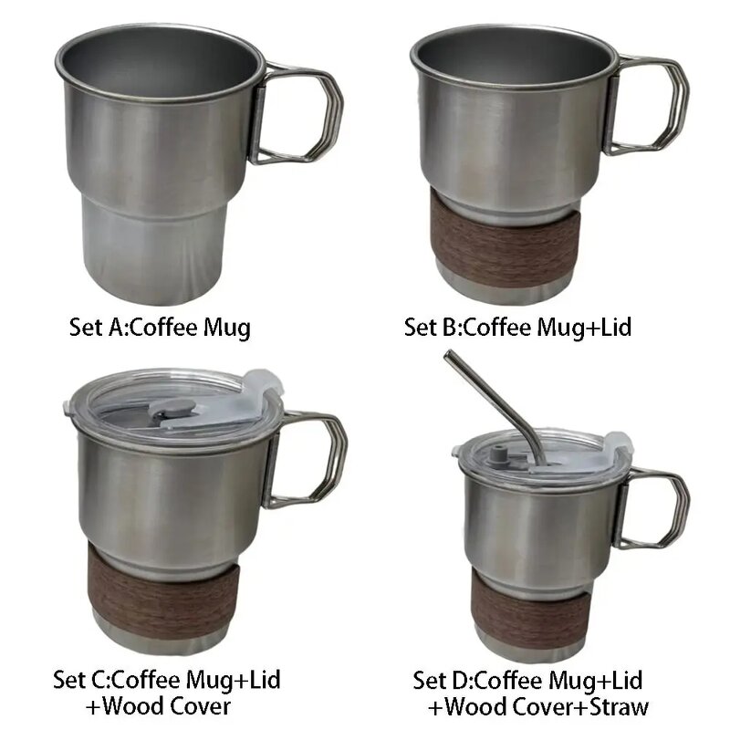 Portable Coffee Mug Factory - OEM 300ml Thickened 304 Stainless Steel Cup