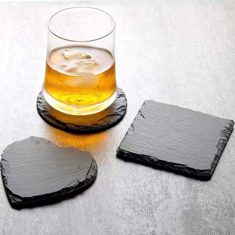 Japanese Slate Coasters Manufacturer - OEM Nordic Whiskey Themed Glass Mats
