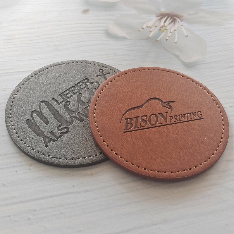 Leather Coasters Supplier - OEM Customizable Logo Easy to Clean Tea Pad
