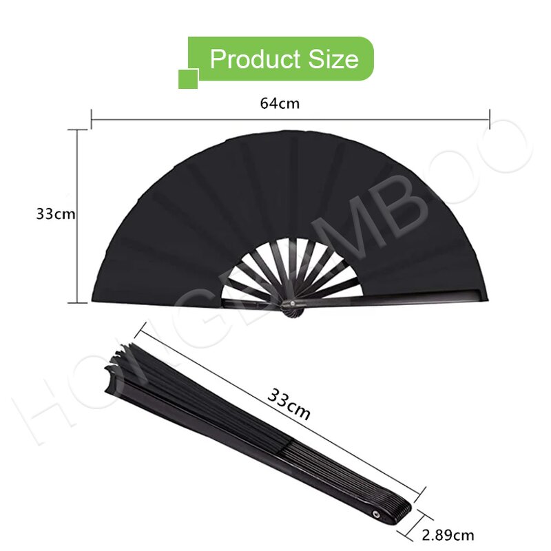 DIY Folding Fan Supplier - OEM Large Silk Fan Custom Logo Handmade