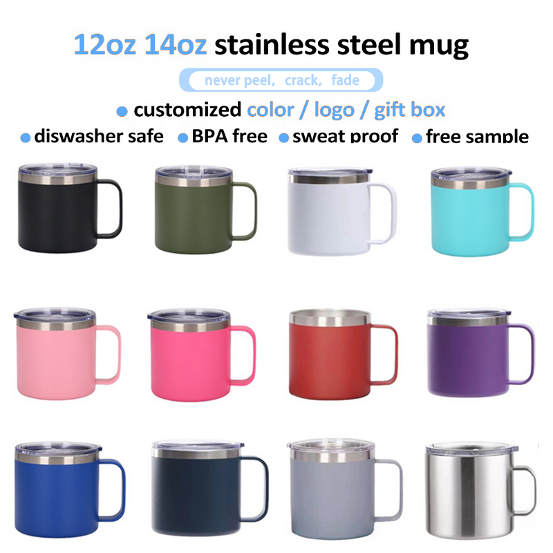 Vacuum Insulated Mug Factory - OEM Hot Sale Customized Logo 12oz 14oz Cup