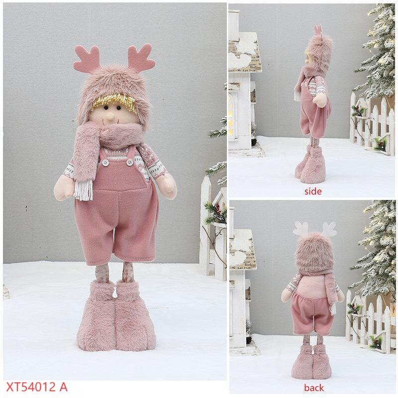 Pink Plush Christmas Decor Supplier - OEM New Boy Girl Desktop Ornaments Gifts