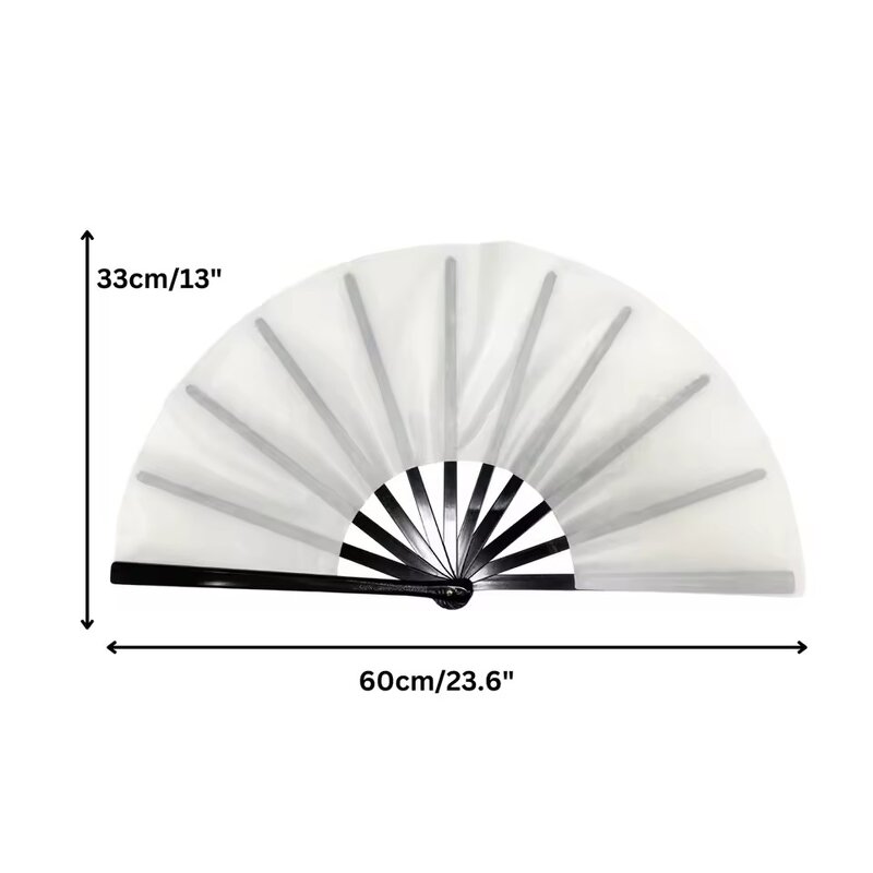 Sublimation Clack Fan Supplier - OEM 13 Inch Blank Polyester Folding Fan