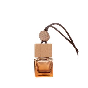 Glass Air Freshener Factory - OEM Clear 10ml Square Hanging Pendant Diffuser