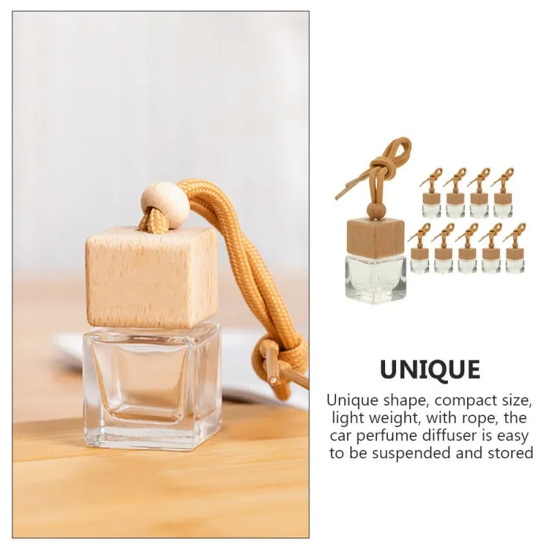 Car Air Freshener Manufacturer - OEM Hanging Empty Pendant Clear Glass Vials