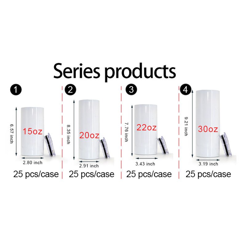 Straight Tumbler Supplier - OEM 20oz Sublimation Skinny Stainless Steel Cup