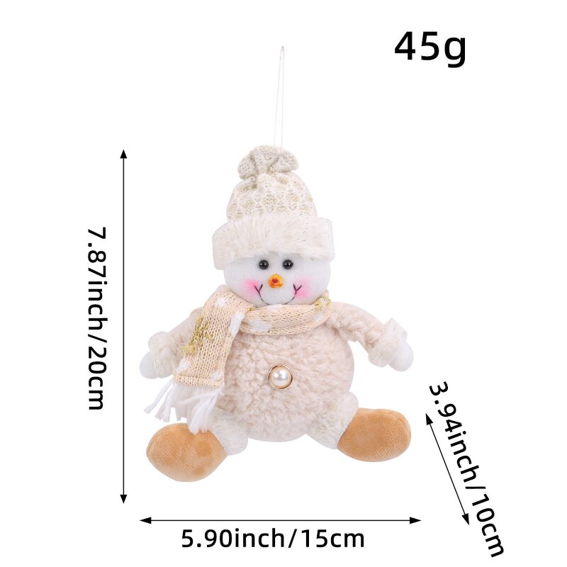 Christmas Tree Ornaments Supplier - OEM Cute Santa Claus Hanging Pendant Decor