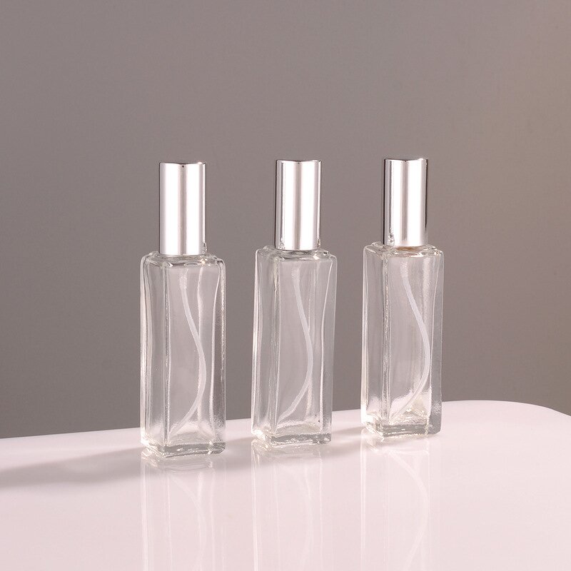 Glass Perfume Bottles Factory - OEM Flat Cylinder 10-30ml with Pump Sprayer