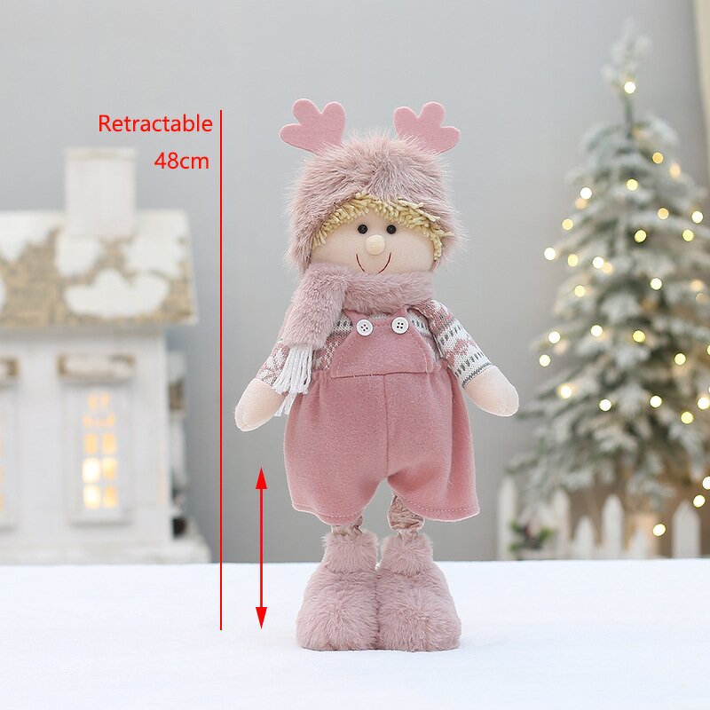 Christmas Plush Dolls Factory - OEM Adjustable Santa Snowman Reindeer Toys