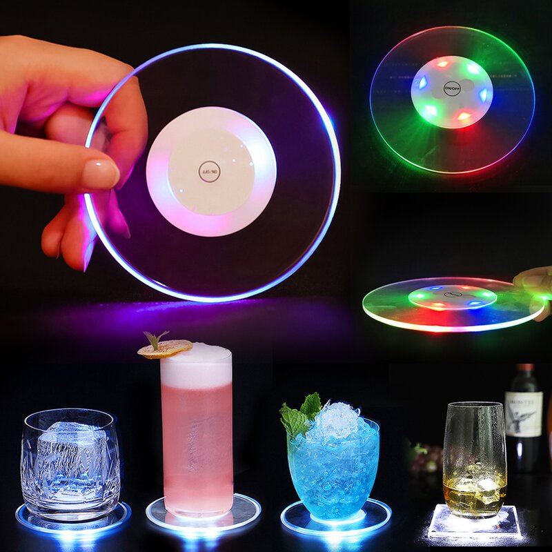 Led Coaster Manufacturer - OEM Cup Holder Mug Stand Light Bar Placemat
