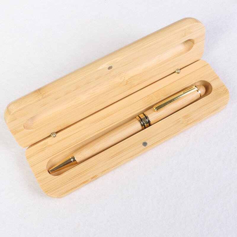 Sublimation Pen Holder Factory - OEM New Design Bamboo Gift Set for Office