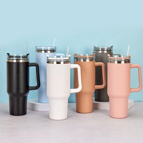 Double Wall Tumbler Factory - OEM 40oz Insulation Coffee Straw Travel Cup