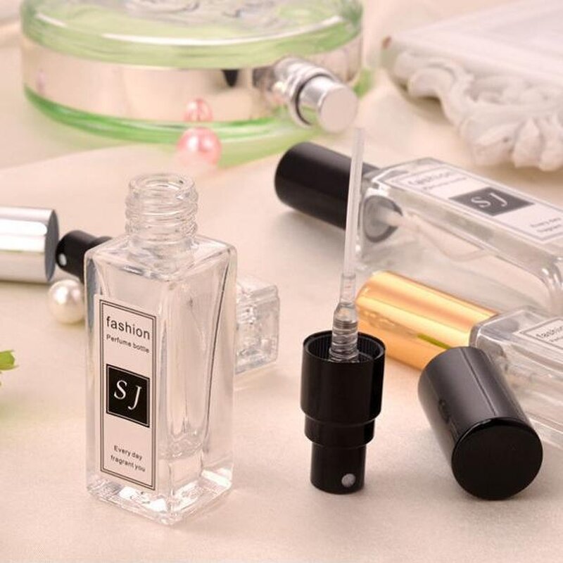 Glass Perfume Bottles Factory - OEM Flat Cylinder 10-30ml with Pump Sprayer