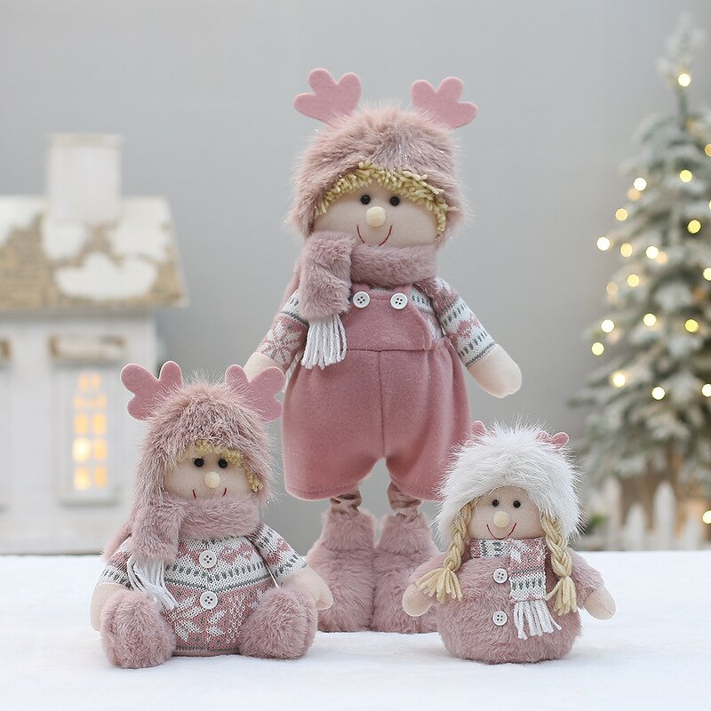 Plush Christmas Decor Factory - OEM New Pink Boy Girl Holiday Mood Enhancer