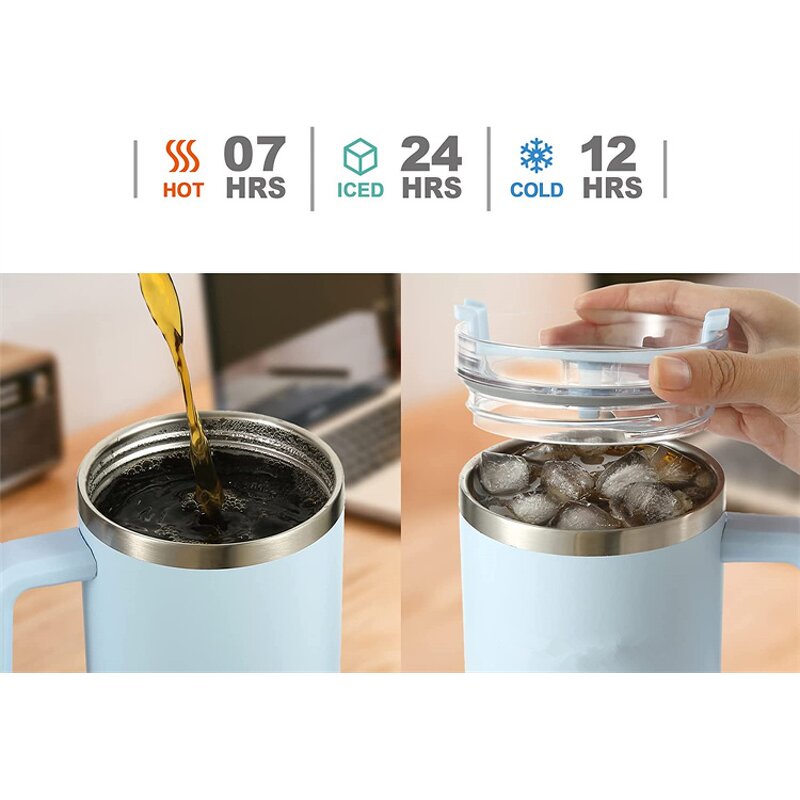 40oz Tumbler Supplier - OEM Stainless Steel Thermos Insulation Straw Bottle