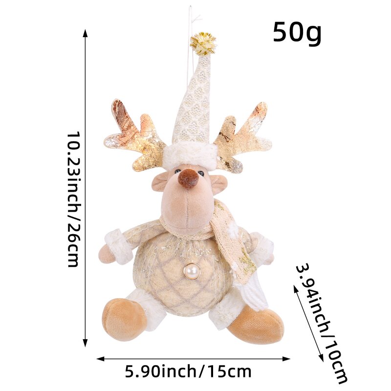 Christmas Tree Ornaments Supplier - OEM Cute Santa Claus Hanging Pendant Decor