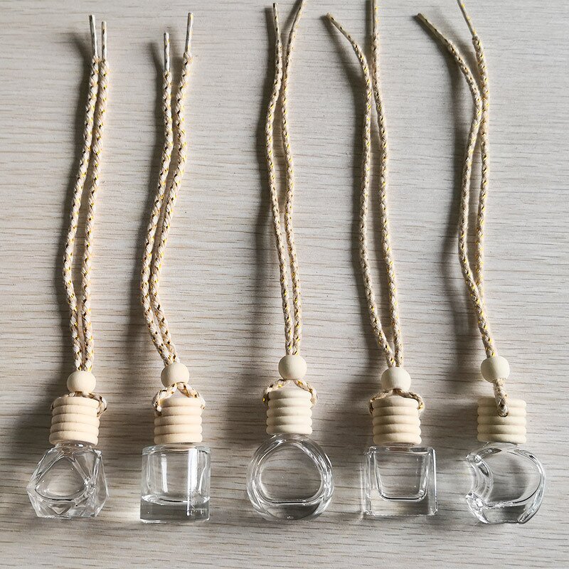 Glass Air Freshener Factory - OEM Clear 10ml Square Hanging Pendant Diffuser