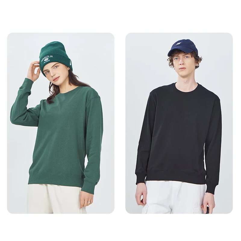 Crew Neck Hoodie Manufacturer - OEM Solid Color Unisex Winter 100% Cotton