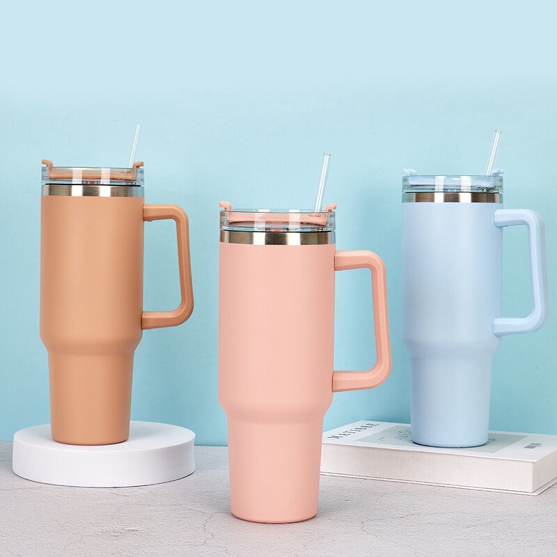 40oz Tumbler Supplier - OEM Stainless Steel Thermos Insulation Straw Bottle