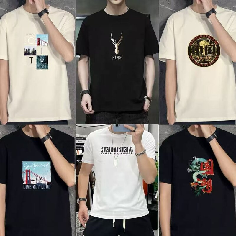 Men's T-shirt Factory - OEM New Style Puff Print Polo Oversized