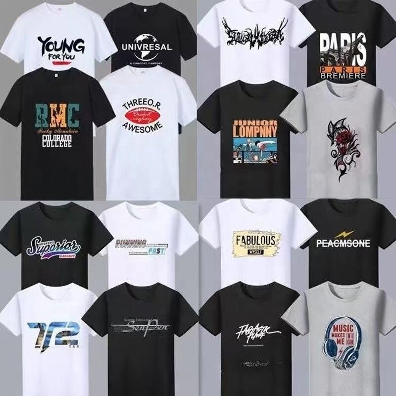 Men's T-shirt Manufacturer - OEM 2025 Summer Brand Trend Stock