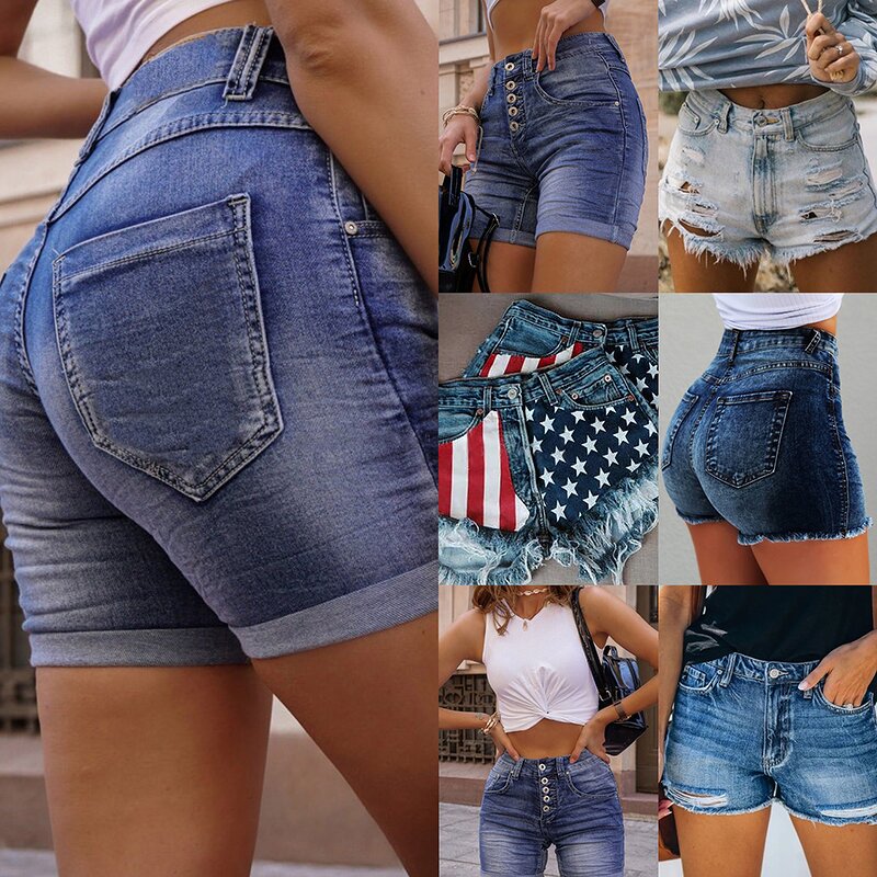 Women's Denim Shorts Factory - OEM 2024 Summer Slimming Zipper