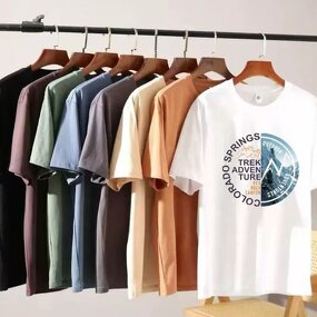 Men's T-shirt Factory - OEM Custom Cotton Puff Print Oversized